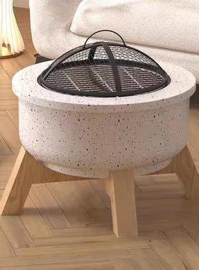 院简约围炉煮茶内烧烤炉户外庭取暖炉火盆家KHL-002炭火室用炉院