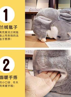 汽车枕被子用合暖手女男ltao8259抱靠枕折两叠毯珊瑚绒靠垫三一办