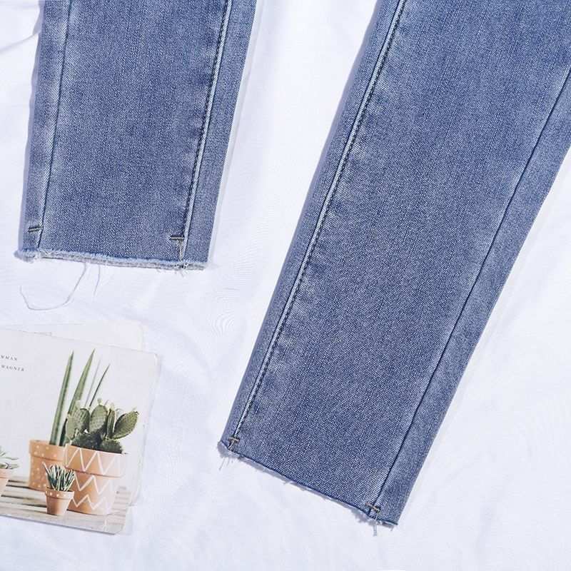 大码女装高腰紧身牛仔裤女秋冬胖mm弹力小个子显瘦修身九分铅笔裤,女装/女士精品,大码裤装,淘宝优惠券,粉丝福利购,淘宝优惠卷