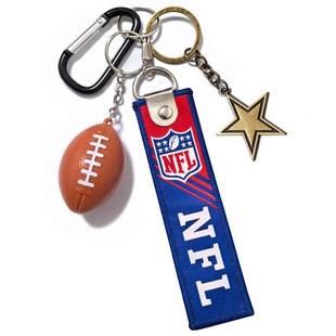 巴尔的摩乌鸦堪萨斯酋长新奥尔良圣徒橄榄球队钥匙扣挂件球迷饰品