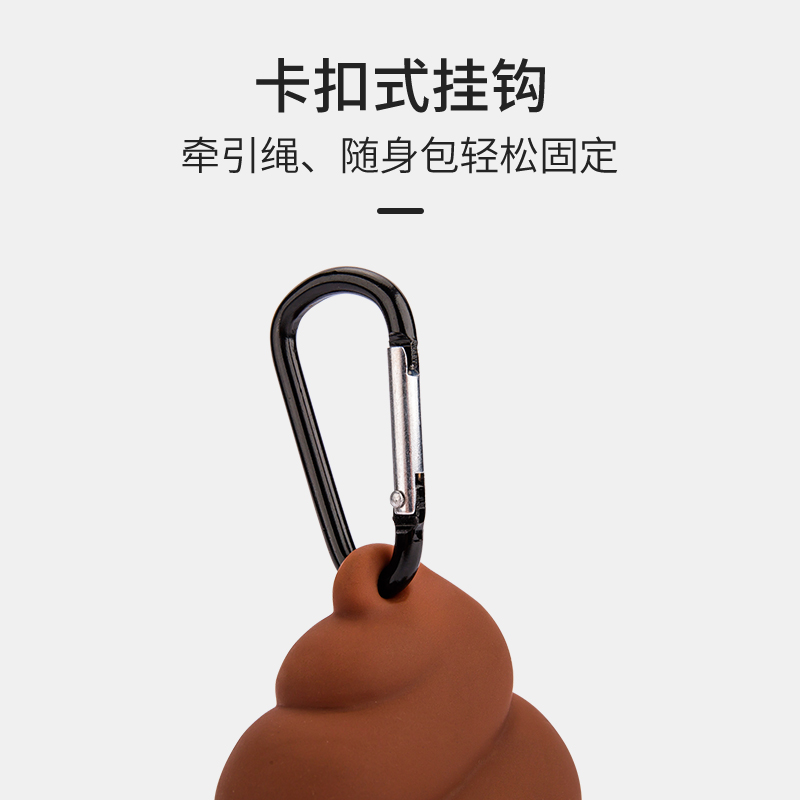 铲屎器狗拾便器宠物拾便袋捡狗便神器捡屎袋emoji大便形状收纳盒