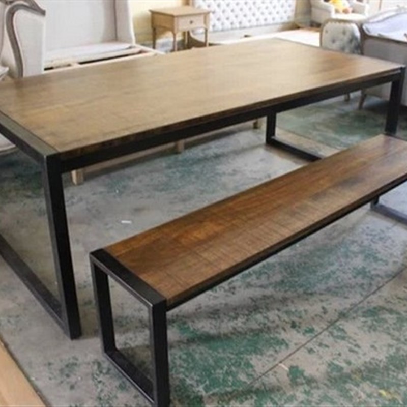 美式简约长玄关台铁艺实木条案墙边展示小桌子复古窄门厅柜可定做