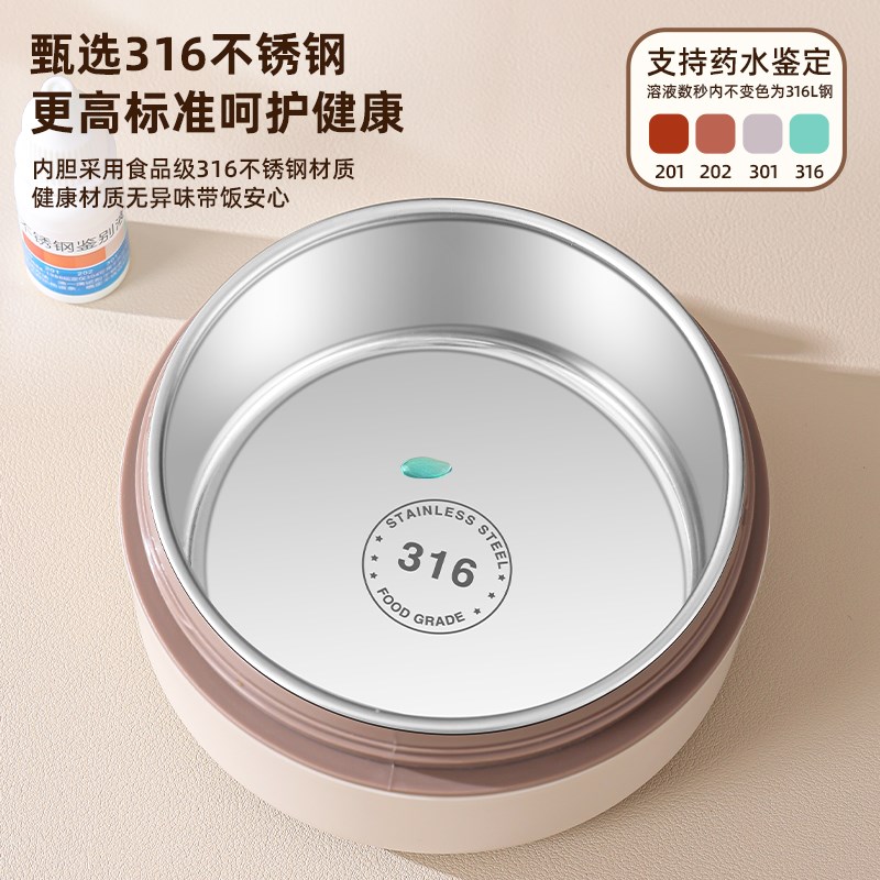 316不锈钢碗带盖密封保温汤碗迷你小饭盒便当盒小学生饭碗酸奶碗