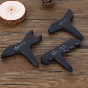 泗水砭石燕尾锥三角雀按摩器足底按摩器足疗工具点按穴位棒通经络