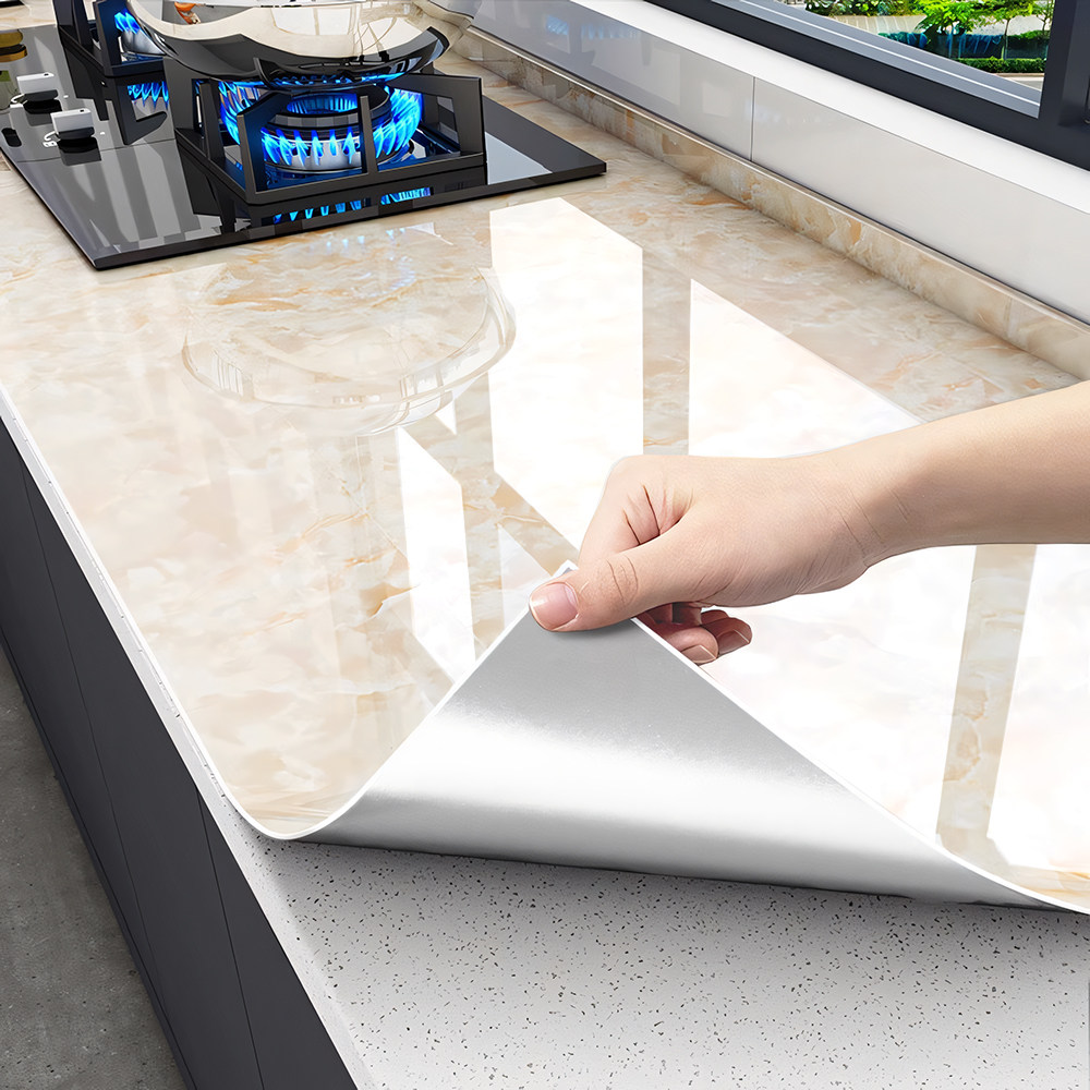 厨房防油贴纸防火耐高温自粘墙纸油烟机灶台台面保护垫大理石贴膜,家居饰品,瓷砖贴,淘宝优惠券,粉丝福利购,淘宝优惠卷