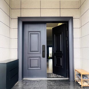 农村自建房大门密码锁家用门锁别墅双开门锁老式防盗门改智能门锁