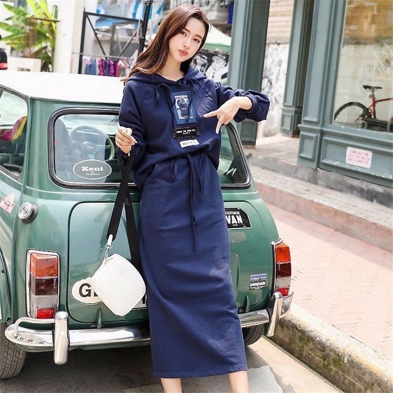 2024春秋季女神范套装女学生新款洋气卫衣裙子气质百搭两件套轻熟,女装/女士精品,时尚套装,淘宝优惠券,粉丝福利购,淘宝优惠卷