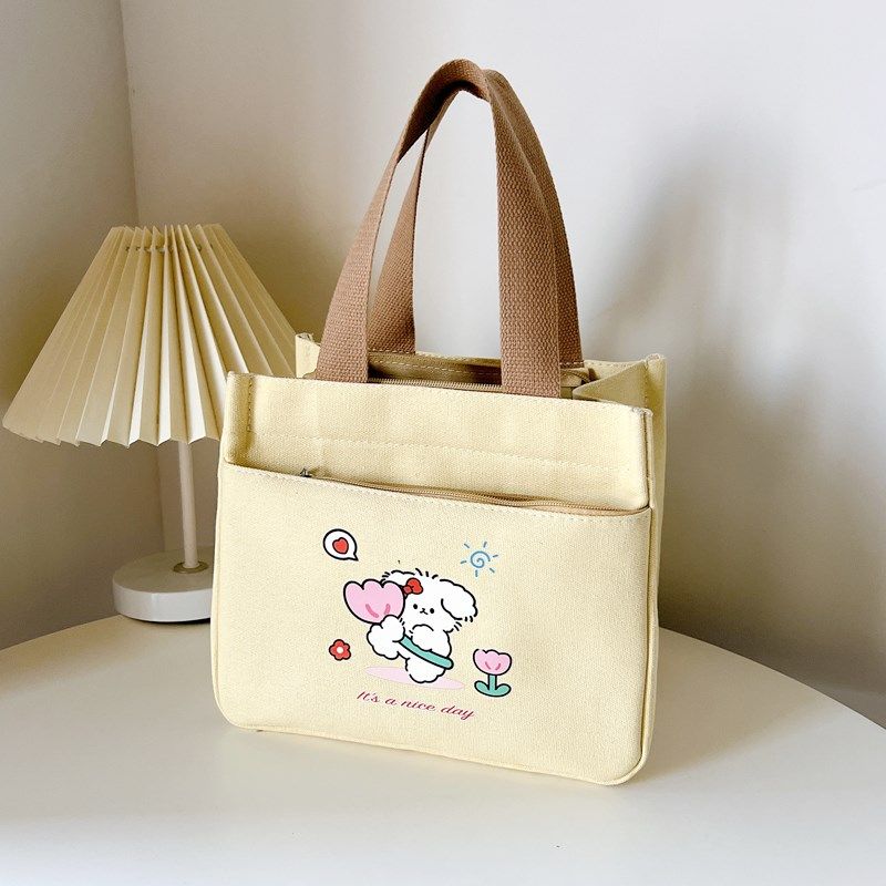 帆布手提包简约女包手拎小包通勤拉链上班便当包饭盒袋帆布袋定制,箱包皮具/热销女包/男包,时尚帆布包,淘宝优惠券,粉丝福利购,淘宝优惠卷
