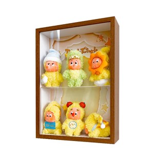 泡泡玛特星星人我们都是星星人毛绒挂件收纳展示盒展示框抽拉相框