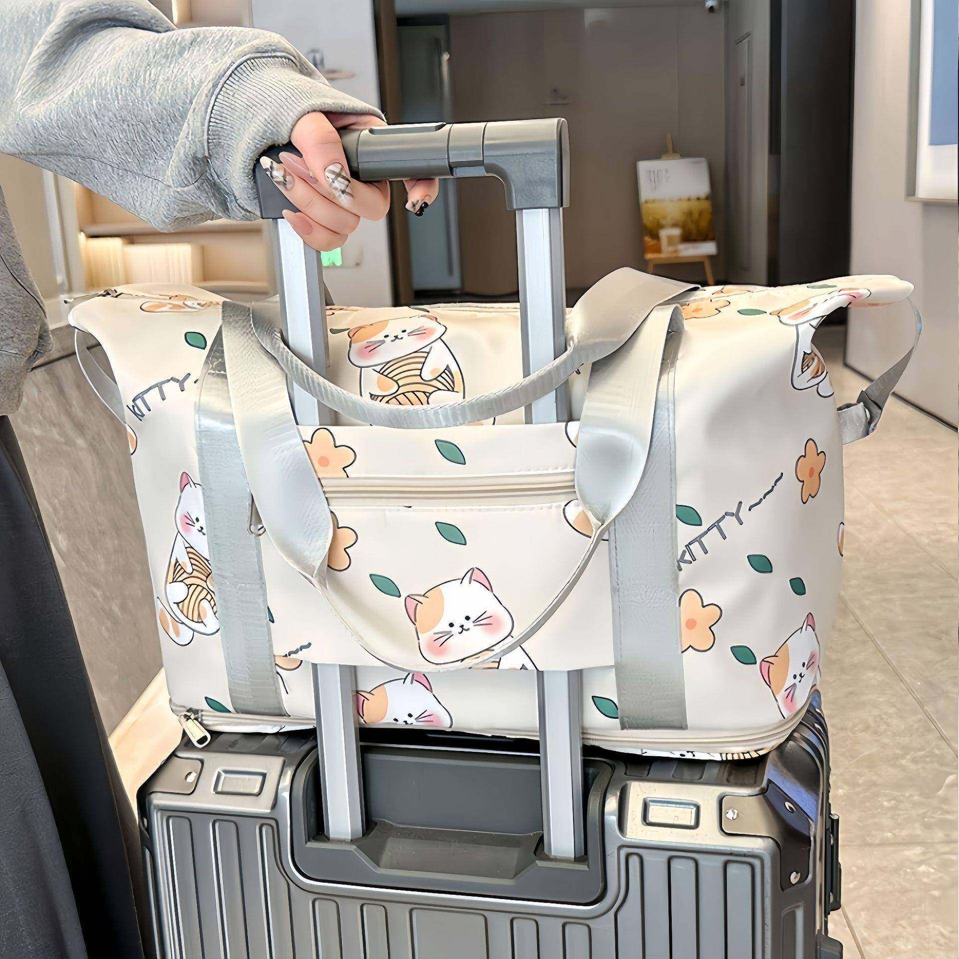 可爱途手提旅行包短女便大容旅量游学生住轻校孕妇待产45445465行,收纳整理,其他收纳袋,淘宝优惠券,粉丝福利购,淘宝优惠卷