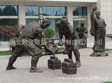 步行街公园广场铜雕塑打卡摆件