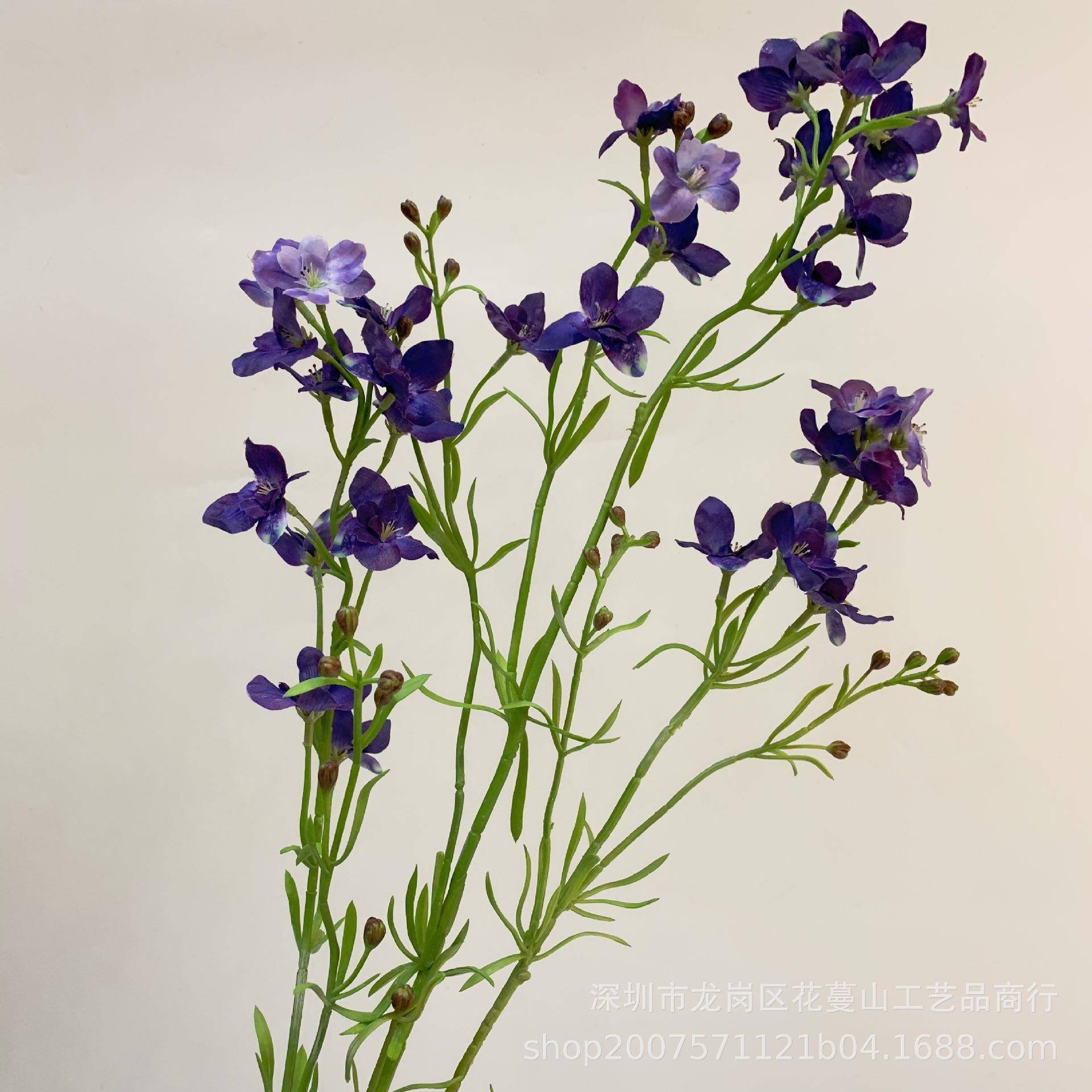 仿飞真翠花单枝绢花假花小燕家居VOR摆放情调飞燕草雀室内装饰设