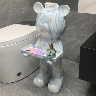 纳轻奢创意卫生落地摆纸件巾ltao6899盒收托盘卷纸间架客厅抽纸盒