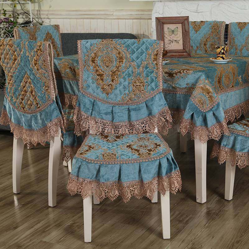 欧式餐桌布餐椅垫椅套布艺套装椅子靠背套罩家用餐桌凳子罩套中式