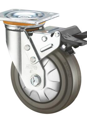 8寸万向轮胶静音SUP向荣动力承重型工业橡Z07S-0脚1-2O00Z07S-01-