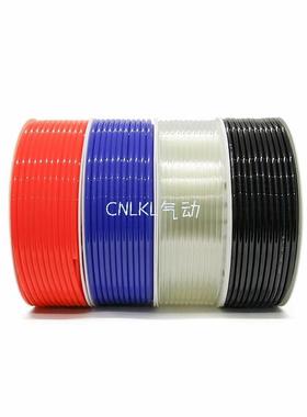 PU管管塑料管85气管气10*X6气.5气SOL动空压机管透明管蓝色红色黑