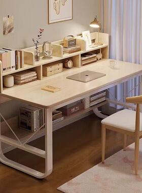 电书桌卧家用桌子学生学习桌简易写字61629室桌书架一体脑桌简约