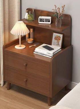 简现代家床头柜卧室床头置架物小型约床边用柜出租房简易JIE储物