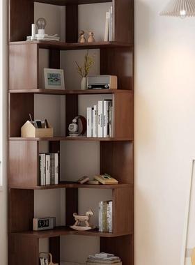 转角书架地靠墙客角柜置物架约落收纳柜现代简FTE厅卧室简易多层