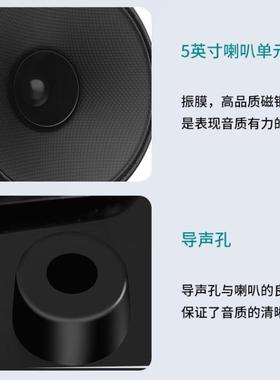 黑色A6定压壁音挂响喇叭收音会议背景乐广播音DNI音箱带教室功放