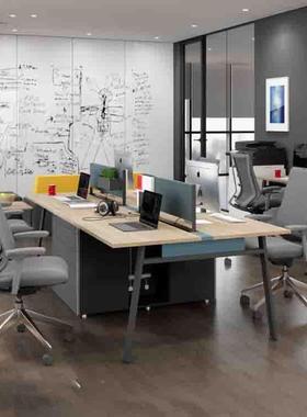 职员公桌定购简约电现代屏风工位公办司脑桌组合1-2-4GLT-WH00人