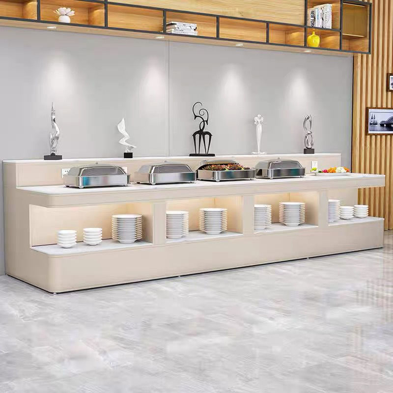 酒店餐厅食堂金属自助餐台布菲炉