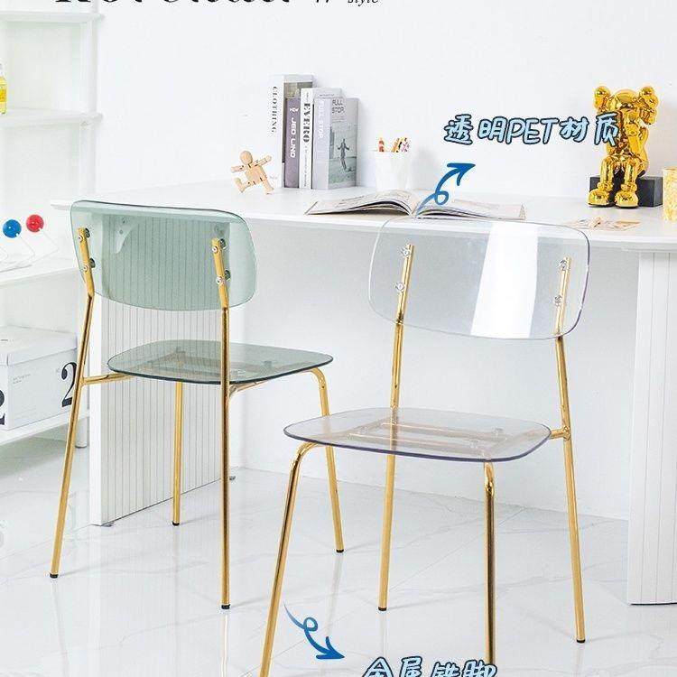 明亚用克力凳透椅子化妆子服装店家/桌子靠背椅餐桌折叠椅