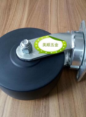 加生产家直8PQO*3寸重载黑色耐磨M厂C尼龙脚供轮万向轮