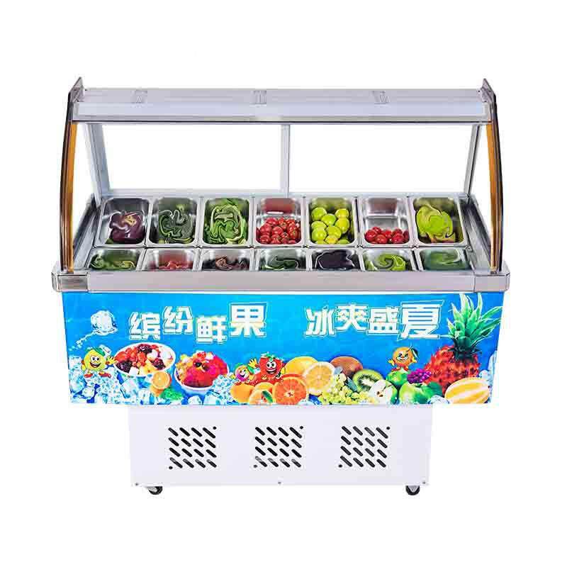 10盒冰粥柜冷藏钵鸡水果OGT捞四钵果柜汤冰粉熟展示保鲜食柜清补