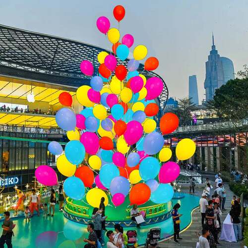 彩BUH户外光气球灯七防水商场美装陈布置公园庭院le发d草坪灯景观