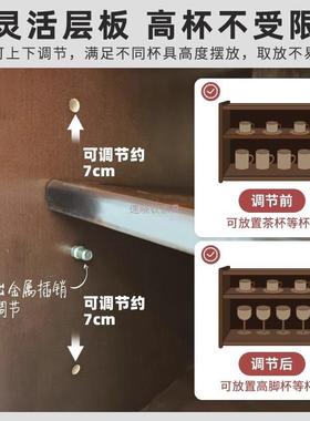 木TOX飘窗柜实收台纳储物柜子家用阳改造窗中古风书架台日式防尘