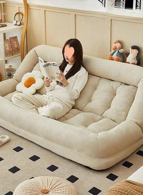 人类狗懒人沙发单人榻榻米巨大双窝人折JPT台叠阳卧房间网红沙室