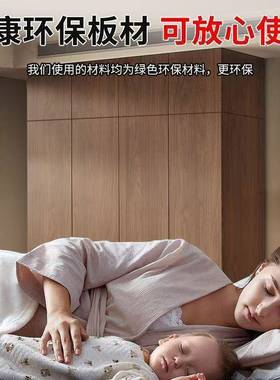 衣柜用卧室KVC实木衣橱现代简约开门大柜出四租房用衣收纳柜家子