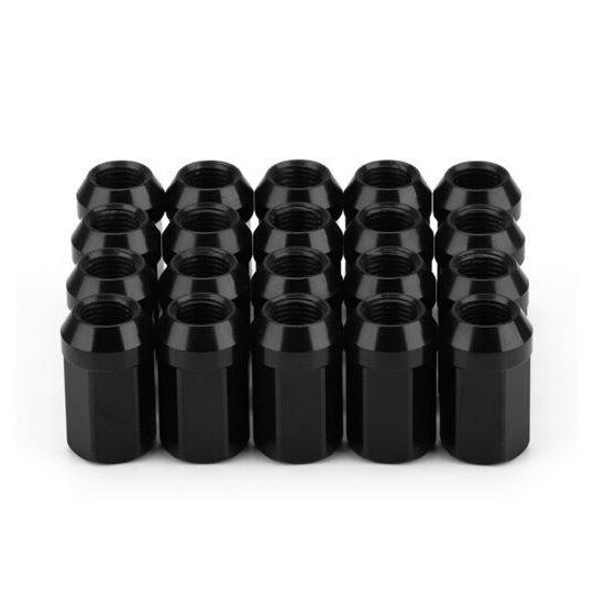 改装轮毂轮毂螺母7075航空铝合金轻量化螺母Hex45mm 大锥头铁螺母