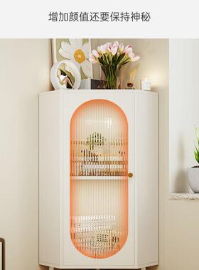 客厅三11094转角墙柜角置物收纳柜靠柜墙角落边子卧室拐角储物柜