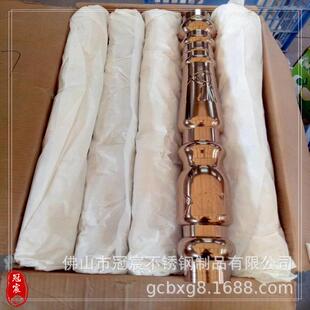 茶几MSQ支撑柱别梯装饰用彩色不锈钢花瓶柱楼72墅0mm梯高楼葫芦柱