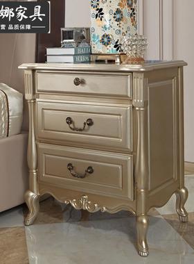 欧式床双人皮法艺婚床宫VLN廷华雕花式主卧床奢华美豪式实木床1.8