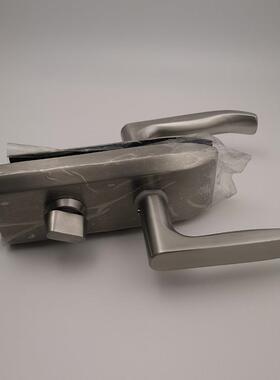 无框带指示BK玻门指示光锁不锈GDL-013钢砂带拧手缺玻口璃璃门执