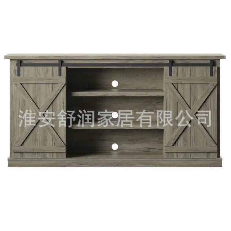 复古推定制拉门壁炉电视柜层柜高柜客厅入家具门玄关分置物架餐边