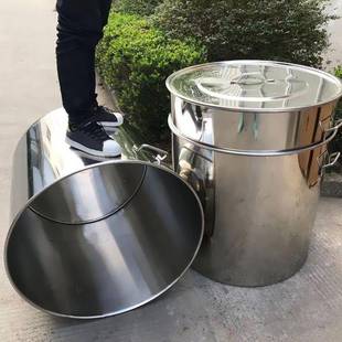 不锈钢特桶汤桶加厚带盖80商用大70大号圆GLC桶大水桶桶超大60厚