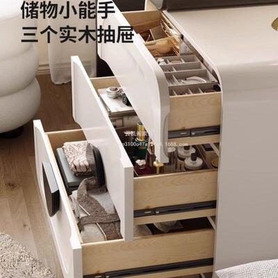 云凯翻盖中卧室复古古风实梳木29418梳妆台妆型台熊猫化妆桌小户