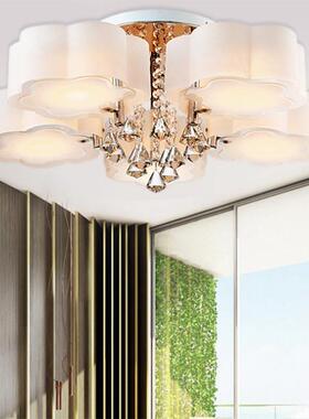 R具td客大灯厅轻奢水晶2卧025新款主室吸顶灯snXHJSAfled现代简约