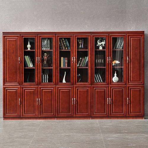 苏科野办公室资档料柜案柜办木公书柜江ZRH文件柜质贴实木皮油漆