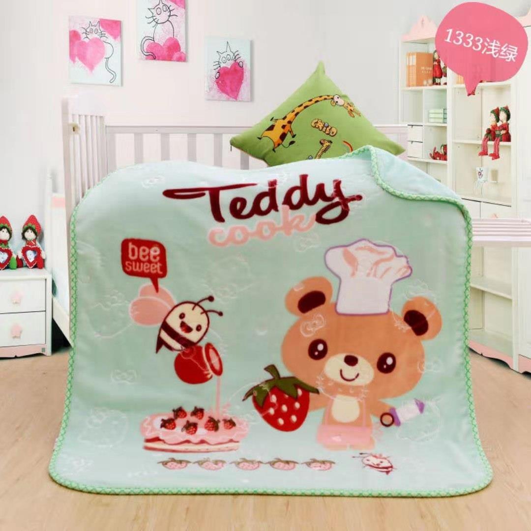 出双层加厚云毯小KYO孩秋冬午被子幼儿睡园盖毯儿童毯新生婴儿抱