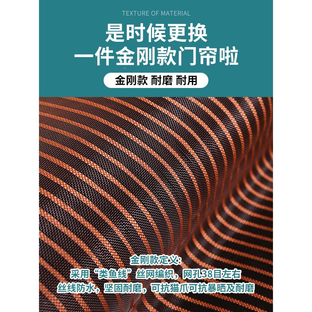 魔术纱贴防蚊门帘磁吸纱门家用阳台沙推拉门落窗自地比易装网窗门