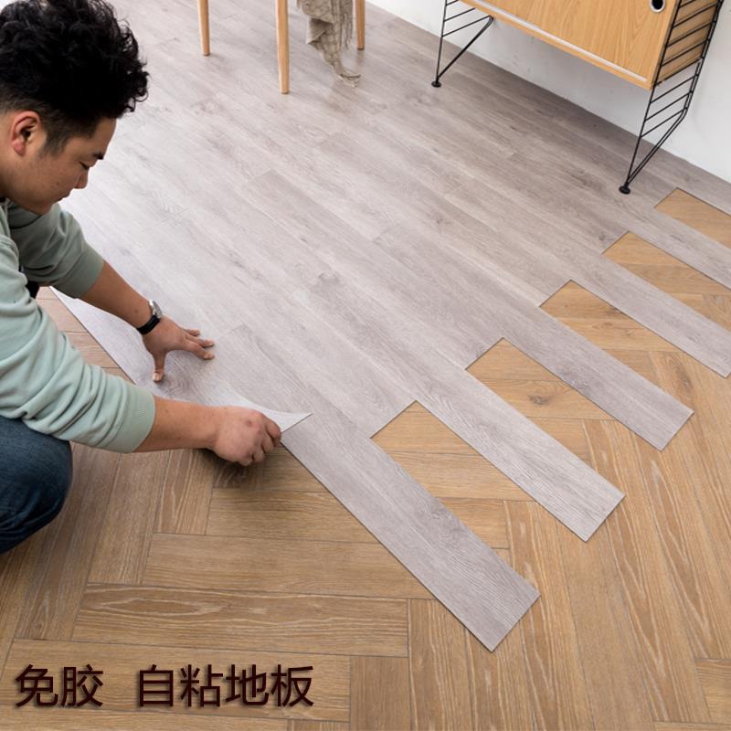 1.8m0m厚1平2011贴方PVC地板纸仿木地胶板加厚耐磨自粘塑胶地纹板