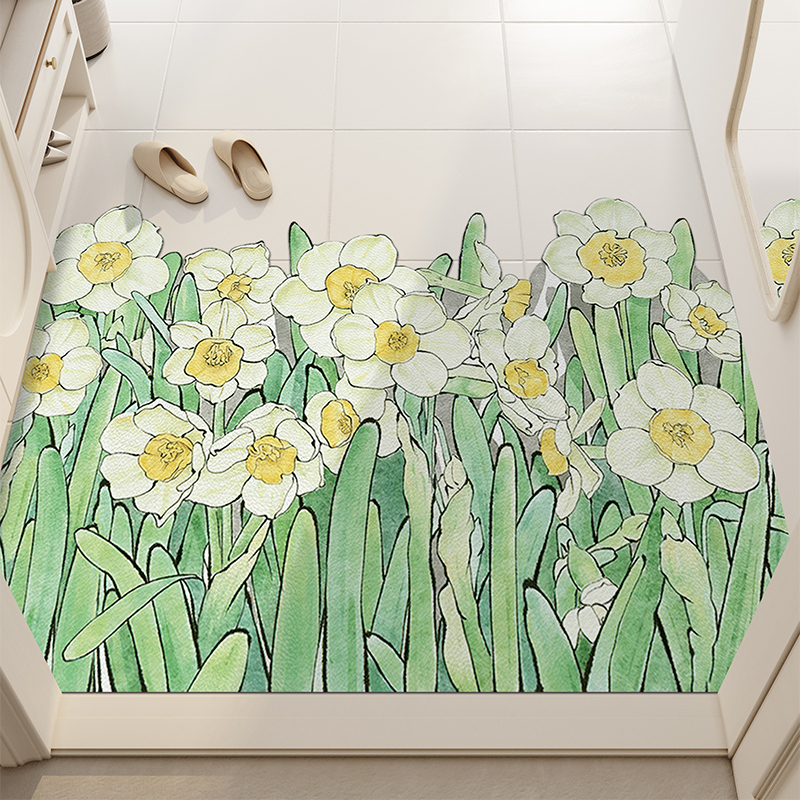 入户门地垫可裁剪玄关进门地毯2022新款田园风可擦洗家用pvc门垫