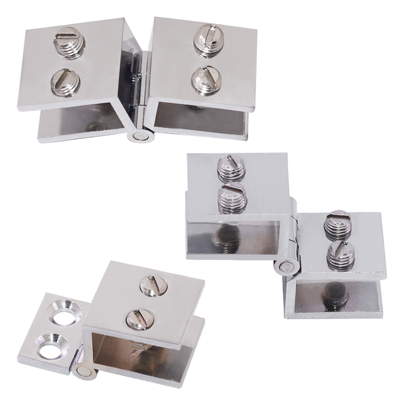 玻璃铰链合页酒柜铜合页90度边合页玻璃柜门铰链免打孔玻璃合页