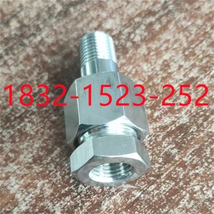 304不锈钢高压六角内外螺纹压力表变送器终端活接头NPT1 1.5 2M20