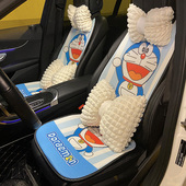 汽车坐垫卡通可爱女士通用四季 凉垫 座垫冰丝透气通风单片后排夏季